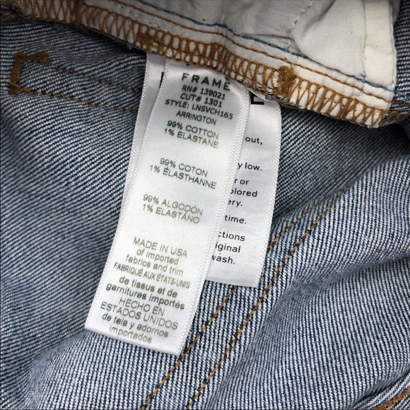 NWT FRAME Le Nouveau Straight Jeans - Picture 7 of 7